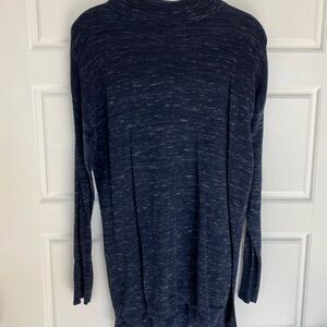 𝅺joe Fresh Women’s Blue Mock Neck Sweater Size Medium
